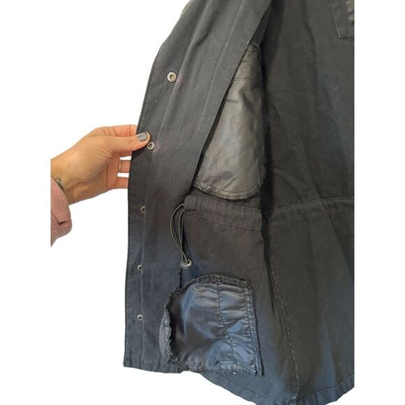 Hurley Black Button Up Slater Casual Shirt Shaket Size Small Cotton - Picture 10 of 13